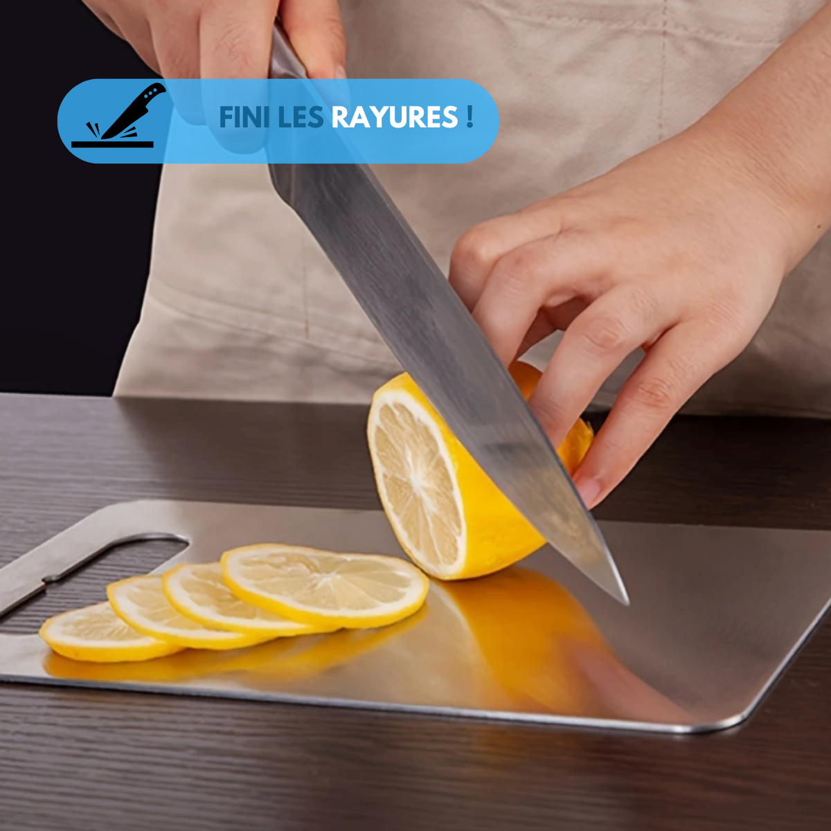 Planche à découper en inox