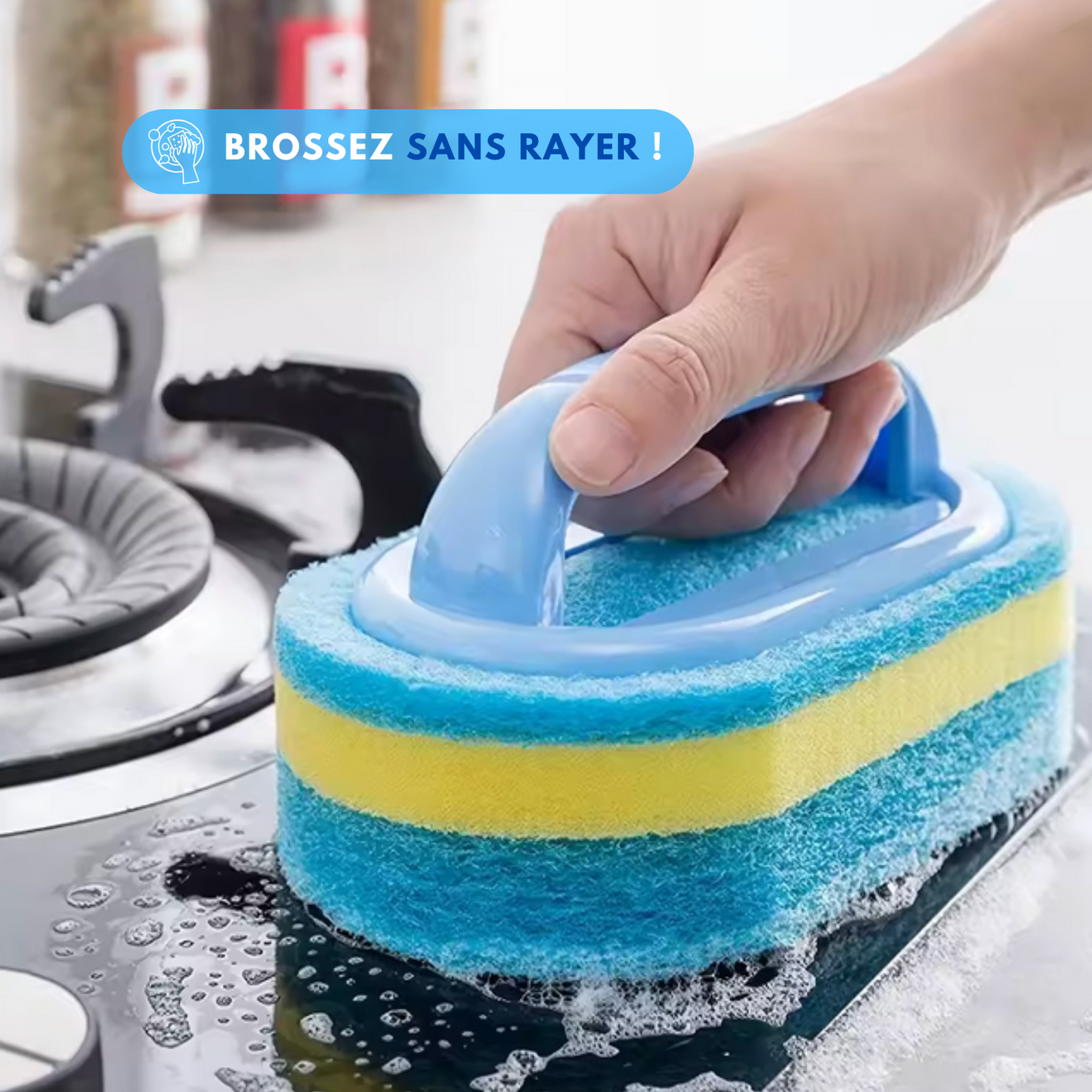 Brosse de nettoyage avec poignée