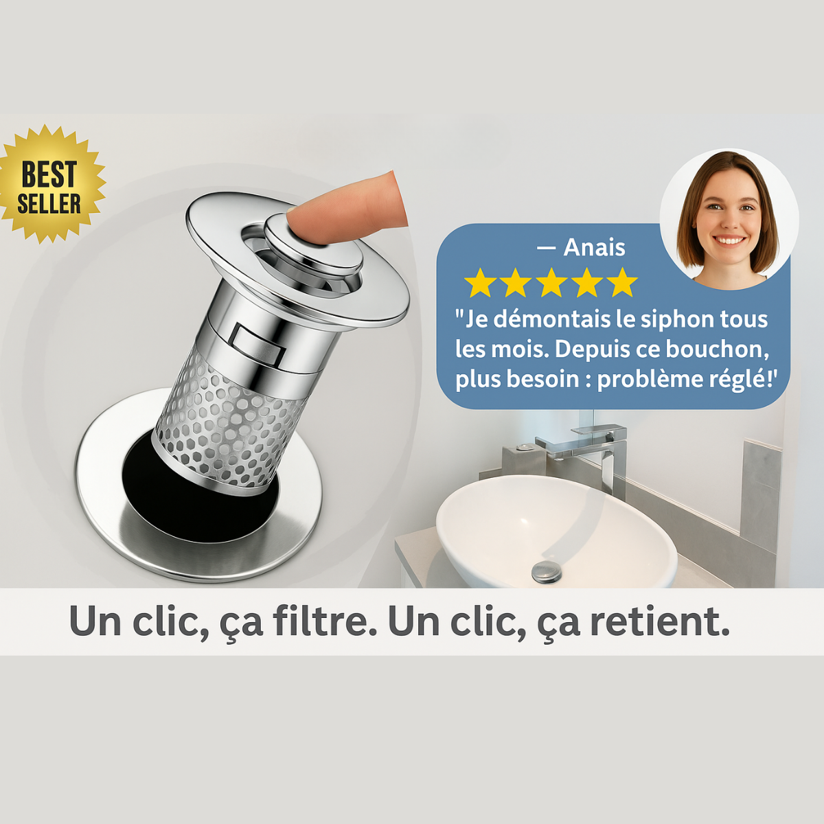 Filtre Évier Anti-Bouchon