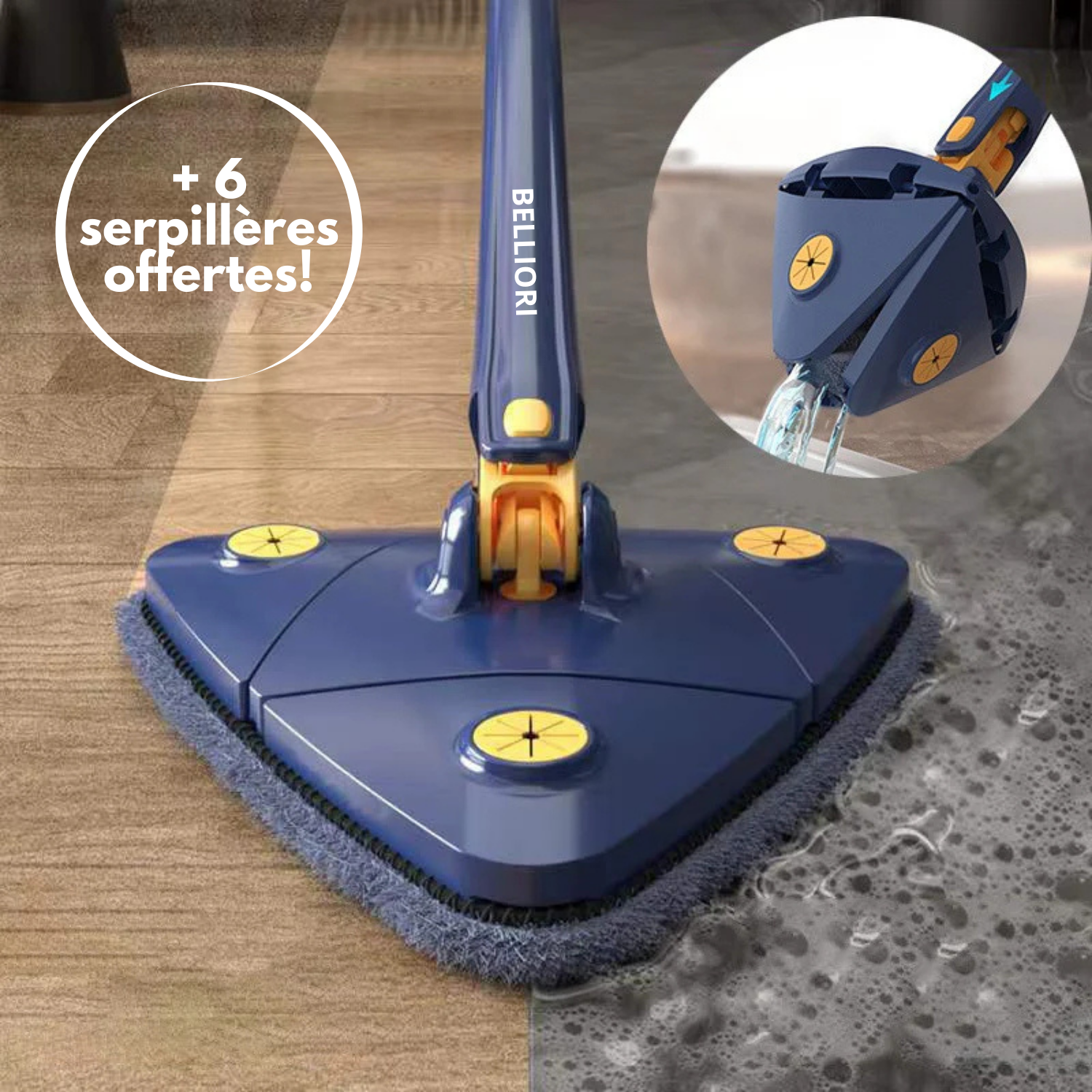 Serpillère Télescopique 360