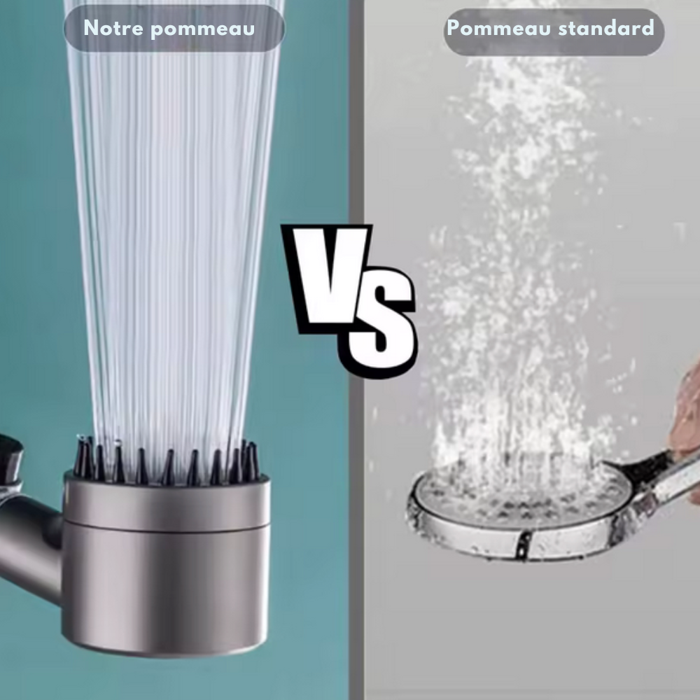 Pommeau de douche haute pression & filtrant