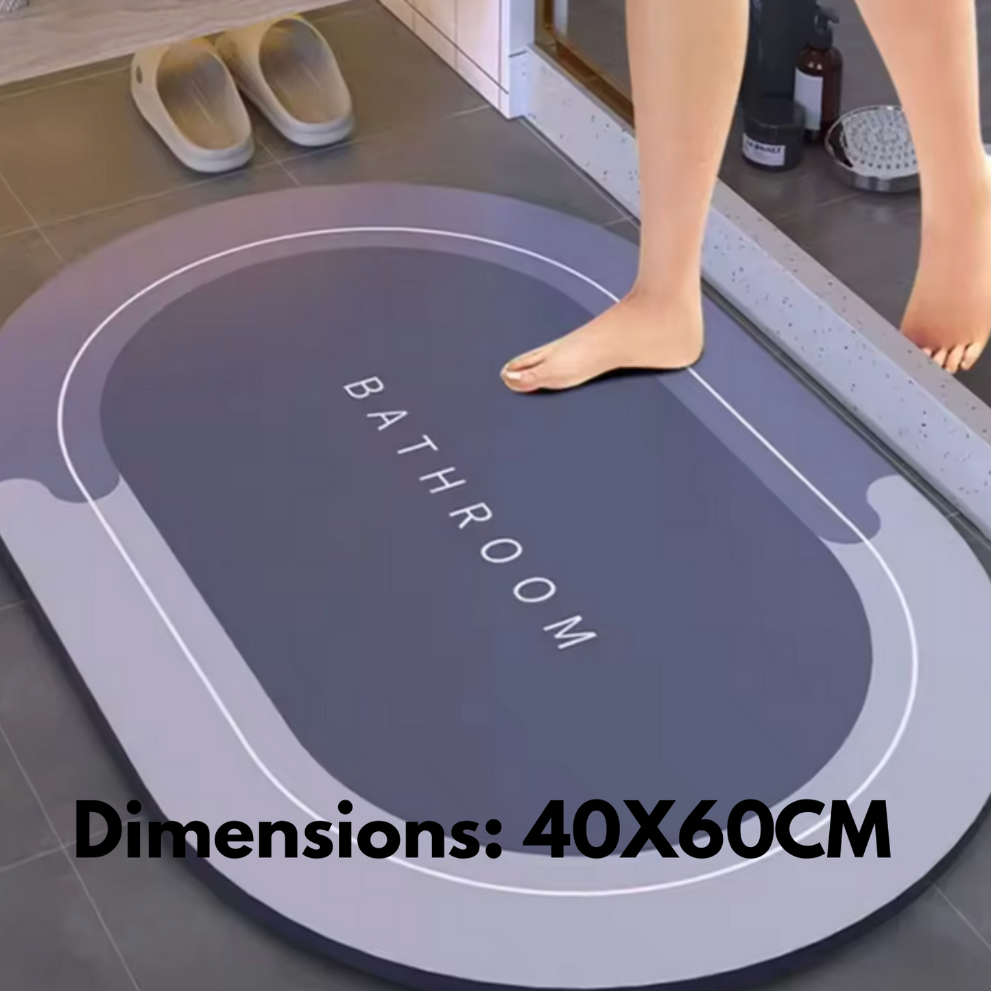 Tapis de salle de bain ultra absorbant