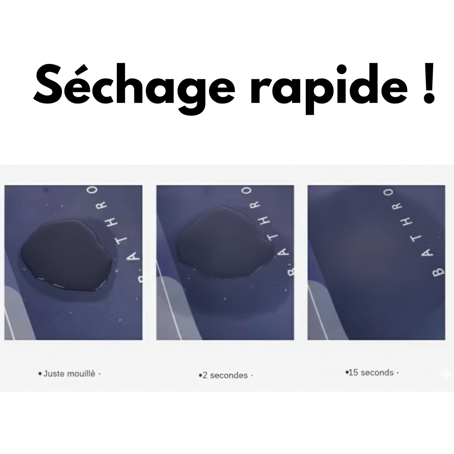 Tapis de salle de bain ultra absorbant