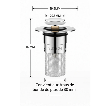 Filtre Évier Anti-Bouchon