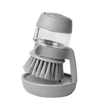 Brosse de vaisselle avec réservoir et support