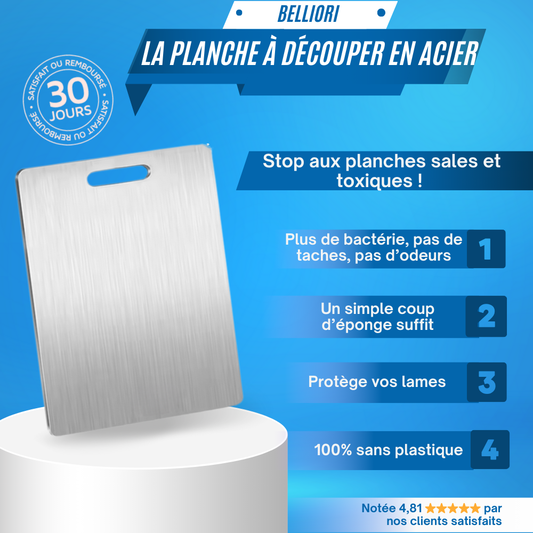 La Planche à découper en acier inoxydable