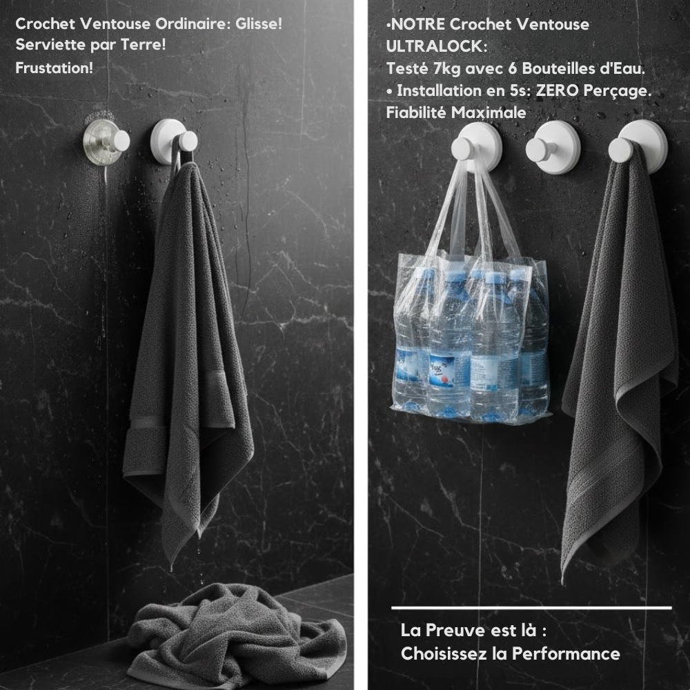 Crochets à ventouse X4