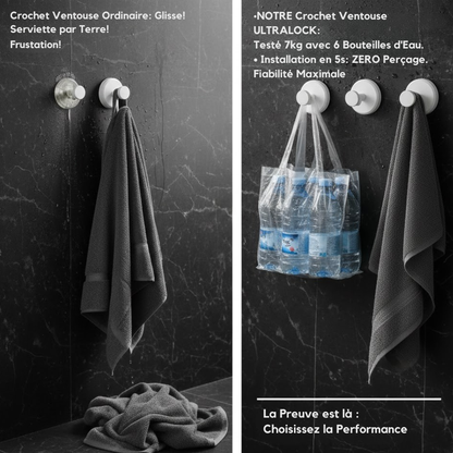 Crochets à ventouse X4